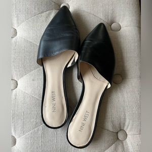 Nine West leather mules